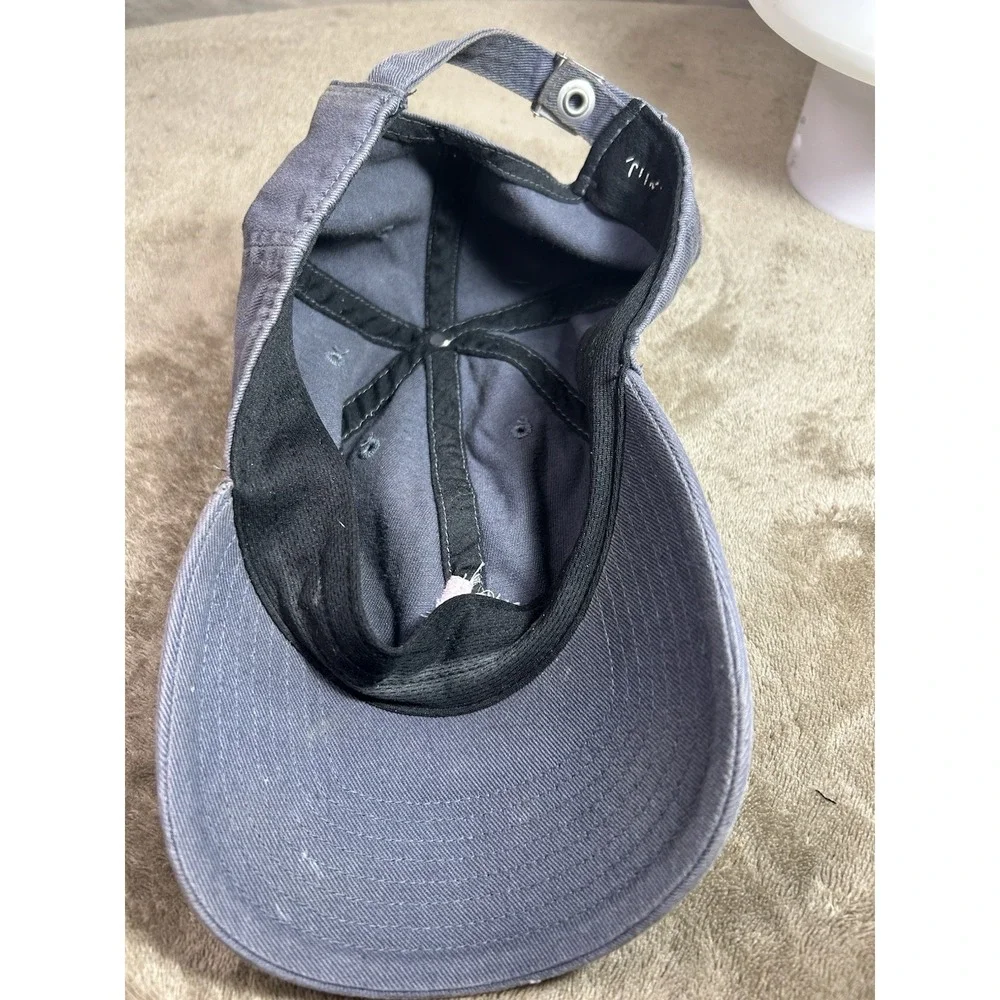 Adidas Womens Hat Gray Pink Logo Adjustable Strapback Baseball Cap OSFM‎